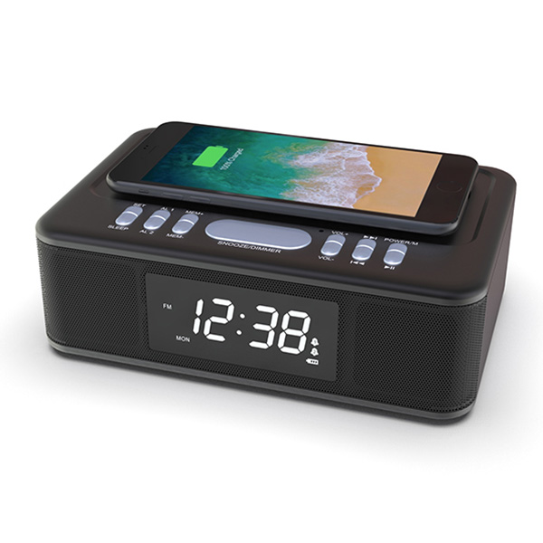 Wireless Charging travel alarm clock丨YM-608