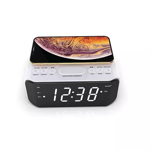 Does the Speaker Wireless charging alarm clock have radiation?